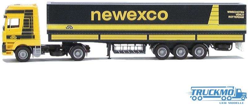 AWM Newexco DAF 95 SSC Flatbed semitrailer 6243.02