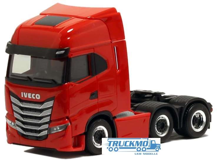 Herpa Iveco S-Way 3axle red 600572