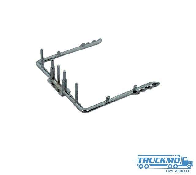 Tekno Parts exhaust chrome 4 holes side pipe 66953