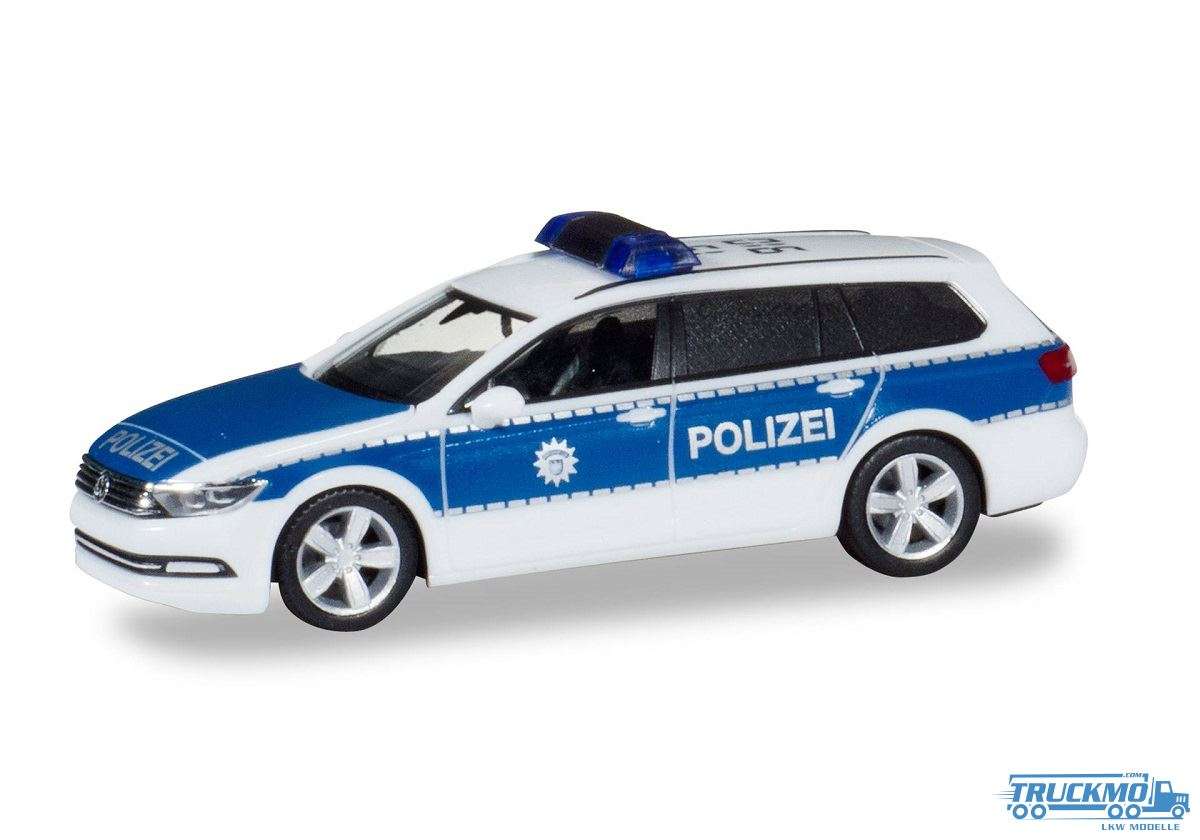 Herpa Bundespolizei Volkswagen Passat Variant Dachkennung: 15-910 929356