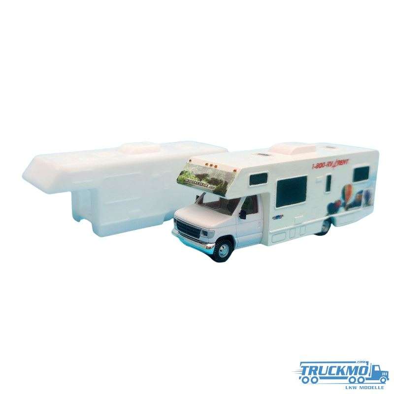 TRUCKMO 3D kits US motorhome long without Ford panel van from Busch 3D-039
