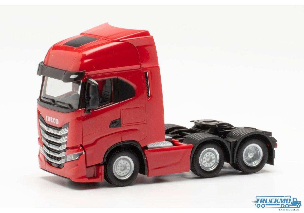 Herpa Iveco S-Way 6x2 red 317122