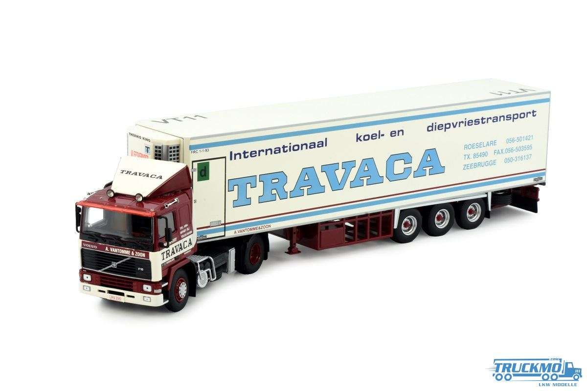 Tekno Travaca Volvo F16 4x2 reefer semitrailer 3axle 83526