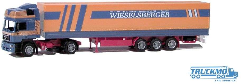 AWM Wieselsberger MAN F 2000 HD Pritschensattelzug 70282