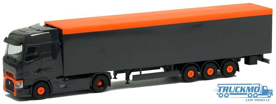 Herpa Renault T moving floor trailer anthracite / orange BM945493
