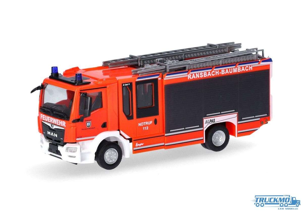 Herpa Feuerwehr Ransbach-Baumach MAN TM CC HLF 097680
