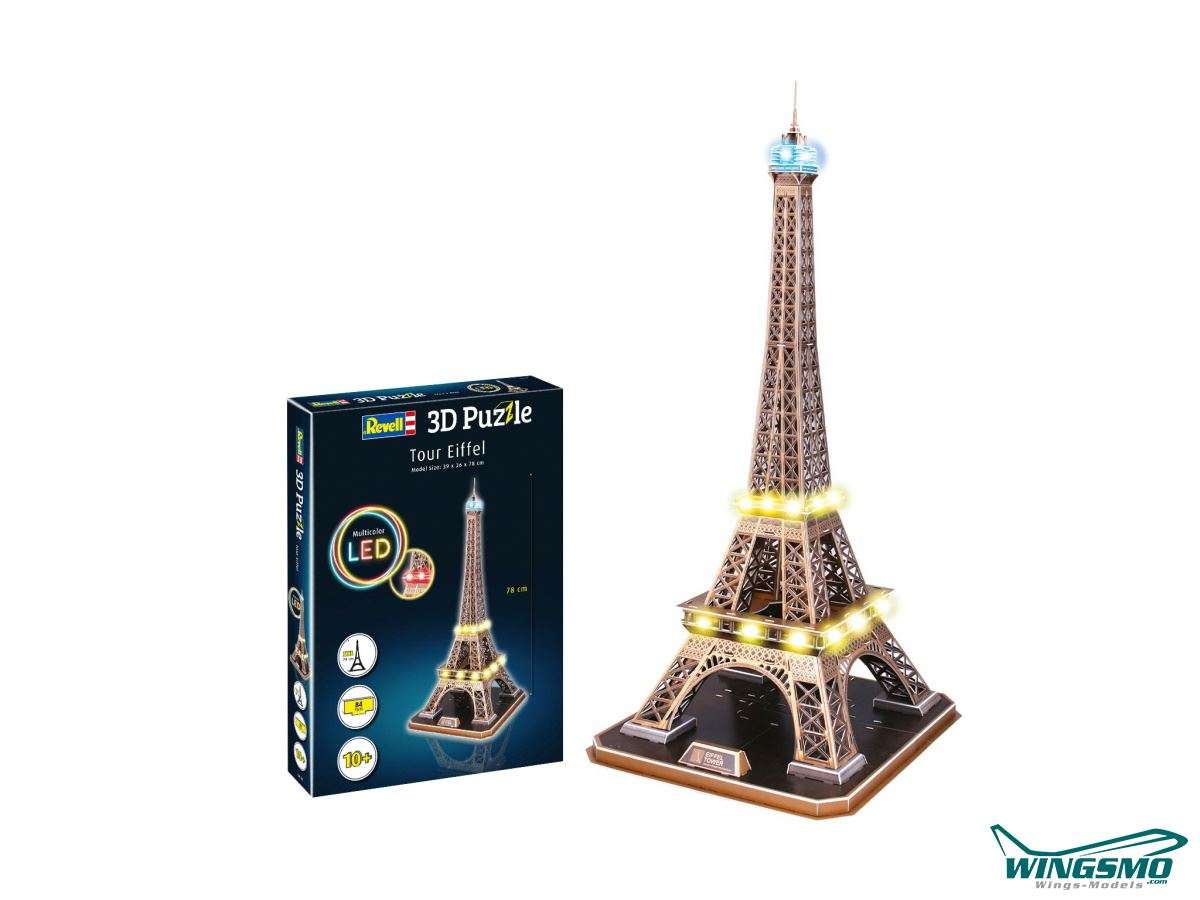 Revell 3D Puzzle Eiffel Tower LED Edition 00150
