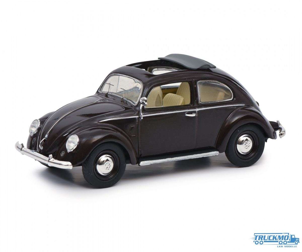 Schuco Volkswagen pretzel beetle folding roof dark red 450268400