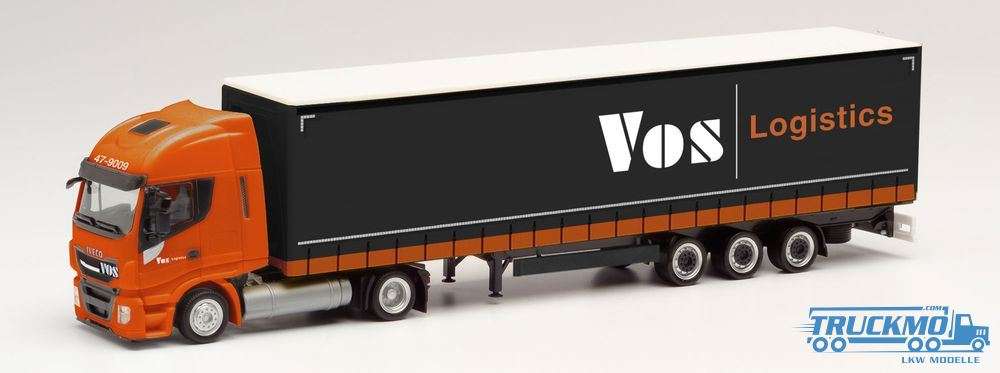 Herpa VOS Logistics Iveco Stralis NP Lowliner-Sattelzug 312110