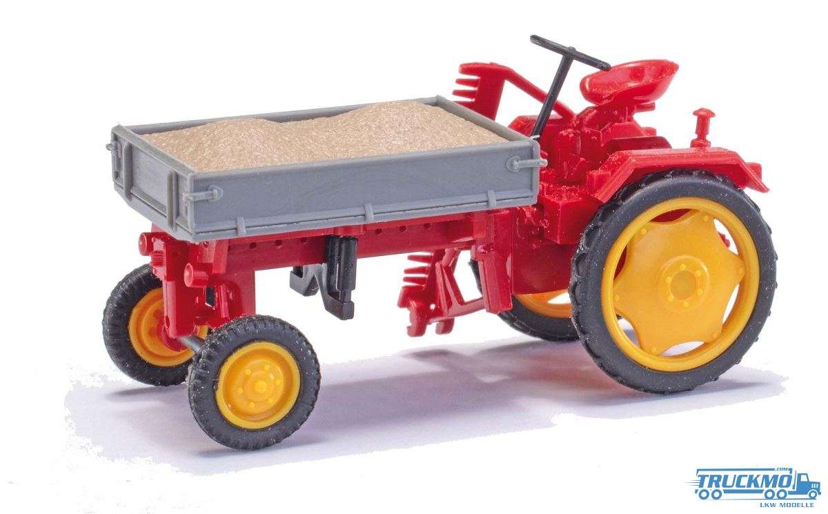 Busch tractor RS09 with flatbed + gravel load 1955 210005003