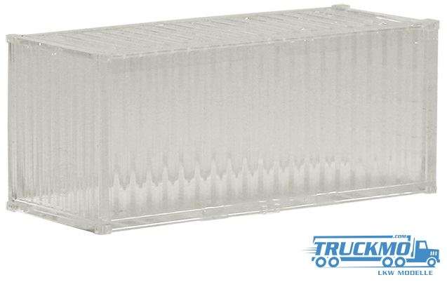 AWM 20ft container ribbed transparent 490610