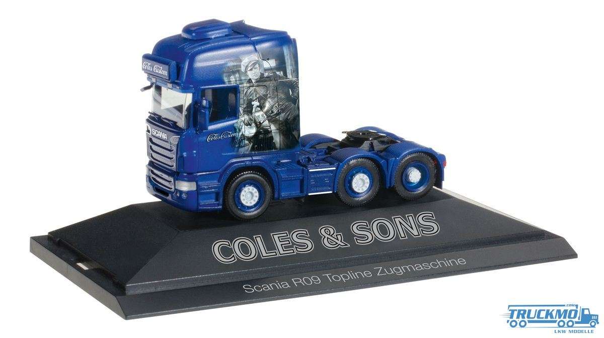 Herpa Coles &amp; Sons customs LKW Modell Scania R `09 6x2 Zugmaschine 110792