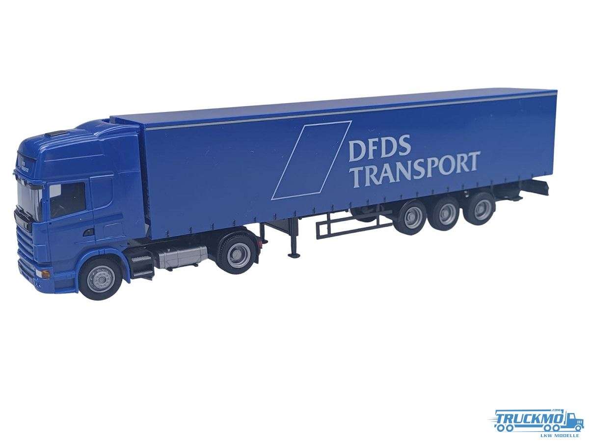 AWM DFDS Scania 4 curtainside semitrailer 76036