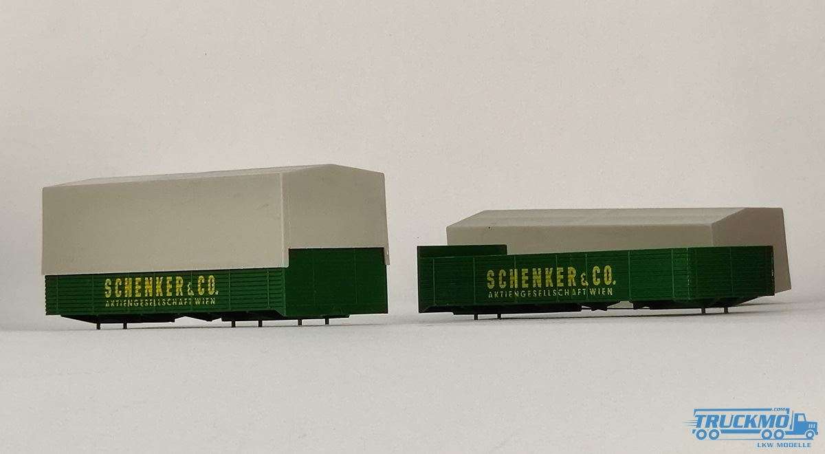 VK models Schenker Vienna 2x flatbed tarpaulin 77991