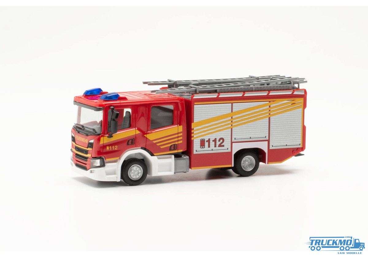 Herpa Feuerwehr Scania CP Crewcab Fire Engine 097505