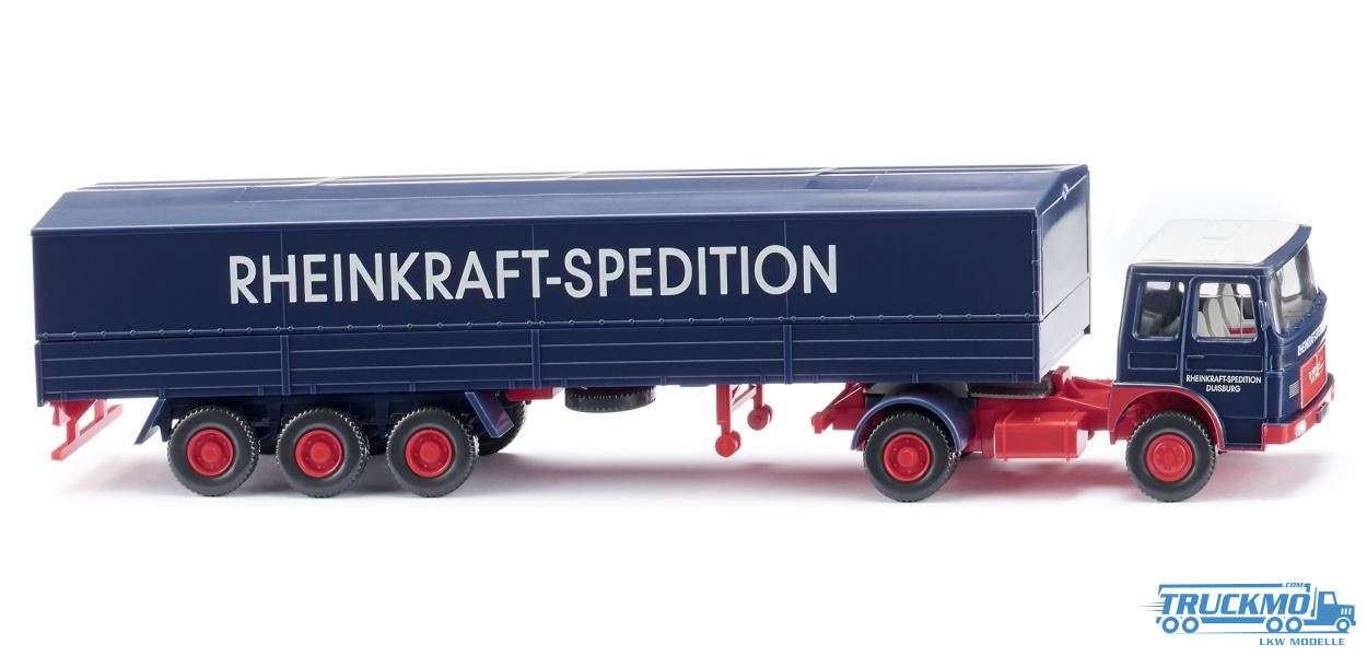 Wiking Rheinkraft Spedition MAN Flatbed semitrailer 051701