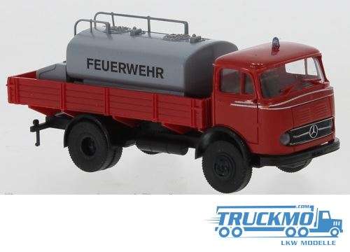 Brekina Feuerwehr Mercedes Benz LP328 platform + tank 1960 48047