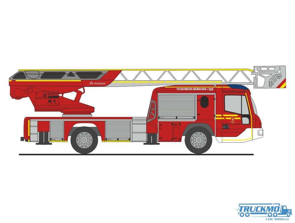 Rietze Feuerwehr München Magirus DLK32 71101