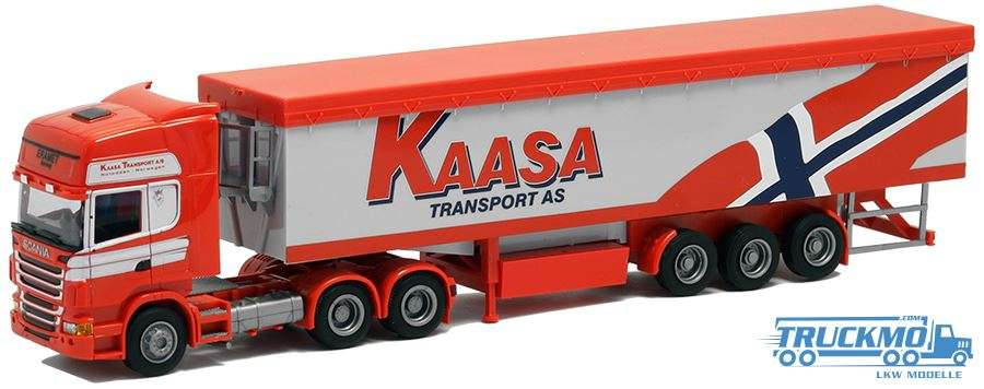 AWM Kaasa Transport Scania R09 Topline Kippauflieger 53637