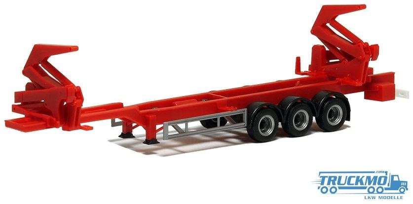 Herpa Hammar Container Side Loader Semi-trailer red 480421