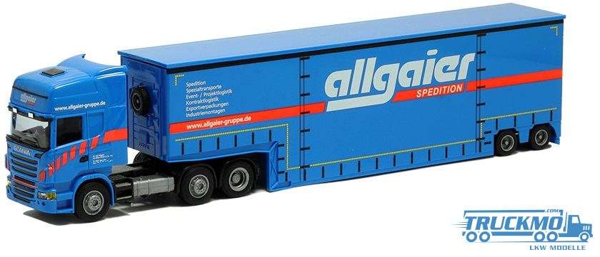 AWM Allgaier Scania R09 Topline Tiefbett-Sattelzug 8492.45