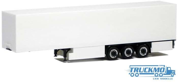 Herpa Euro box semitrailer 3axle white 630108