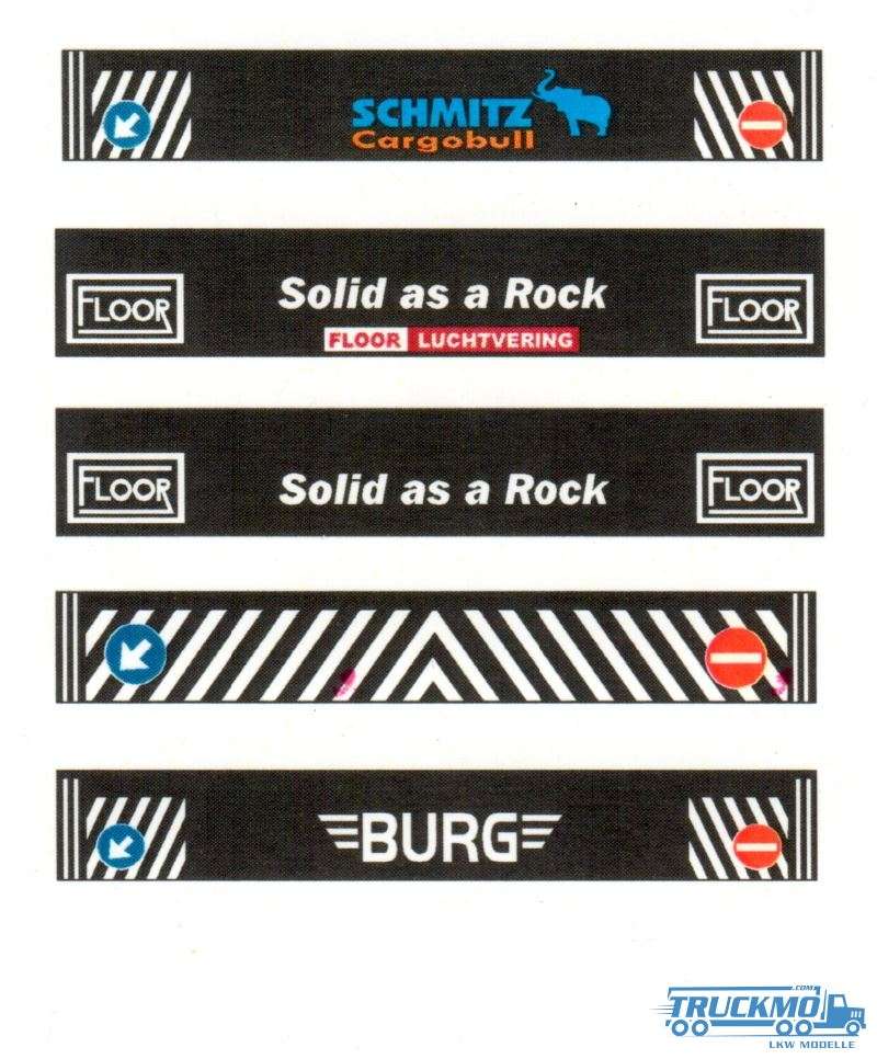 Tekno Decals Stickerset 101 Schmitz, Floor I, Floor II, Mark and Burg 020-069
