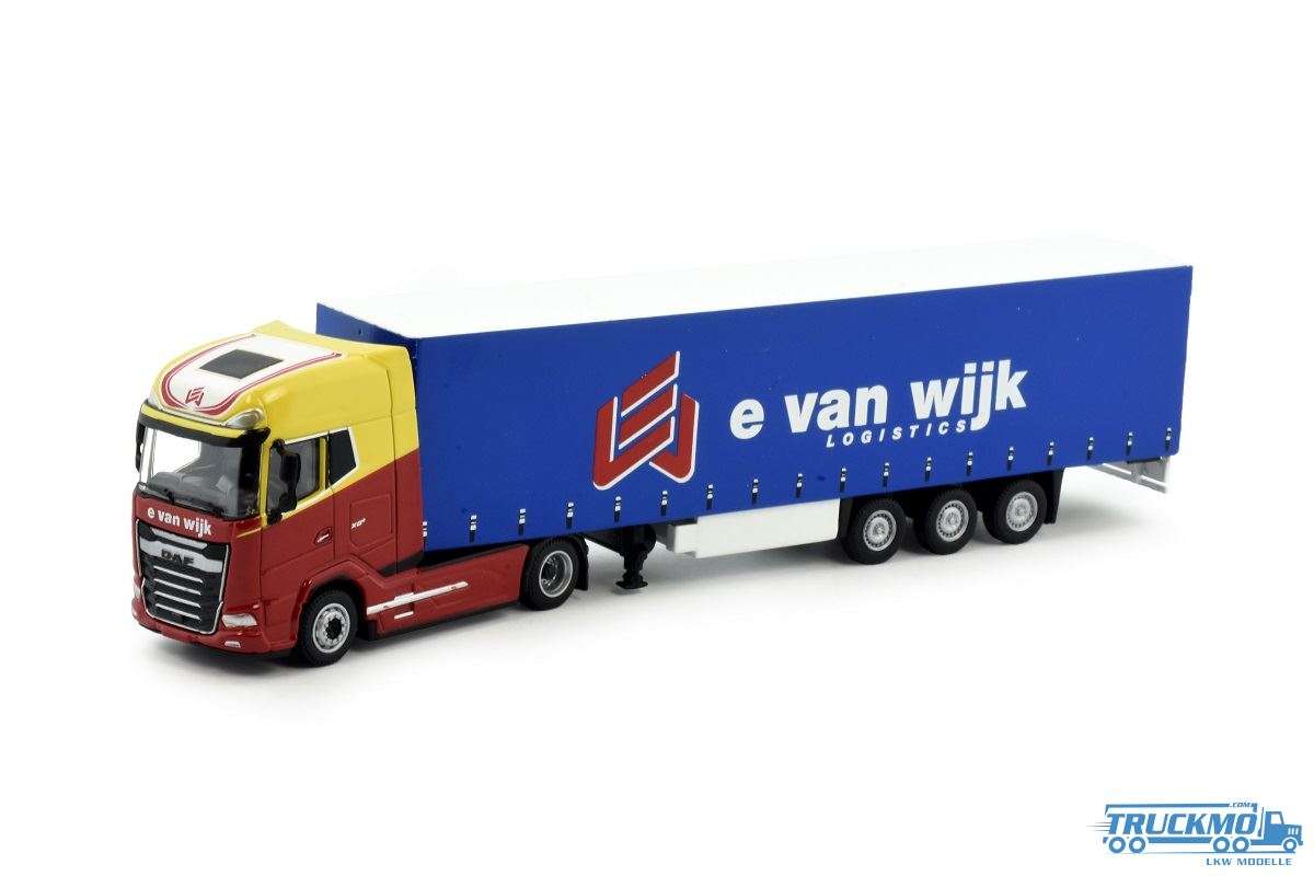 Tekno E. Van Wijk DAF XG+ curtain tarpaulin semitrailer 84012