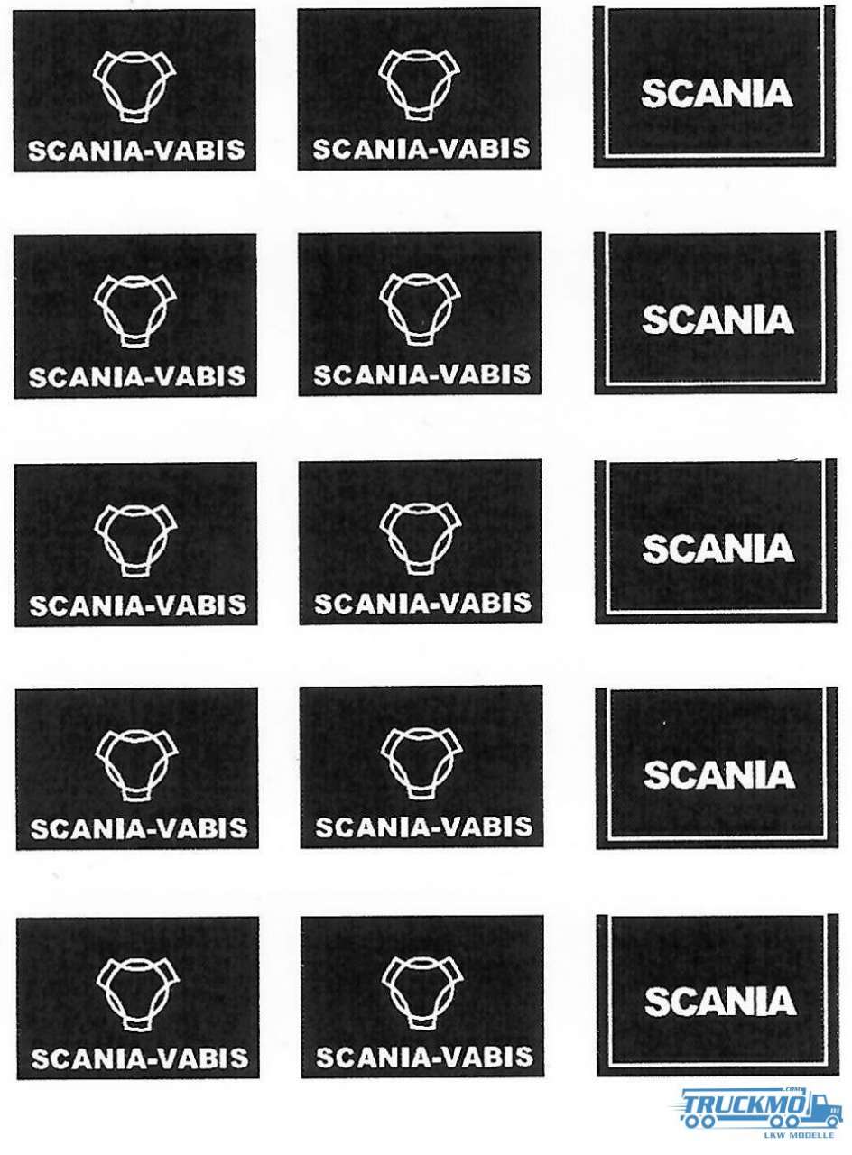 Tekno Decals Stickerset 5 Scania Vabis I 020-053 80464