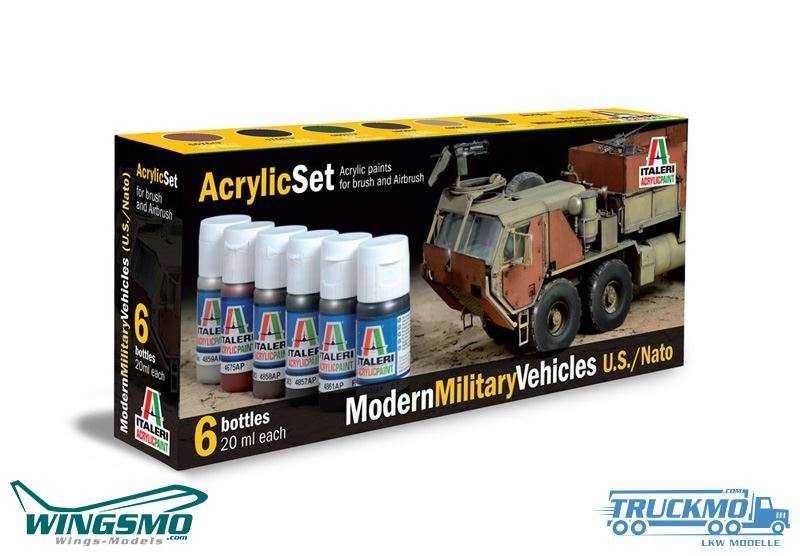 Italeri Acryl Set Moderne Militärfahrzeuge 0442