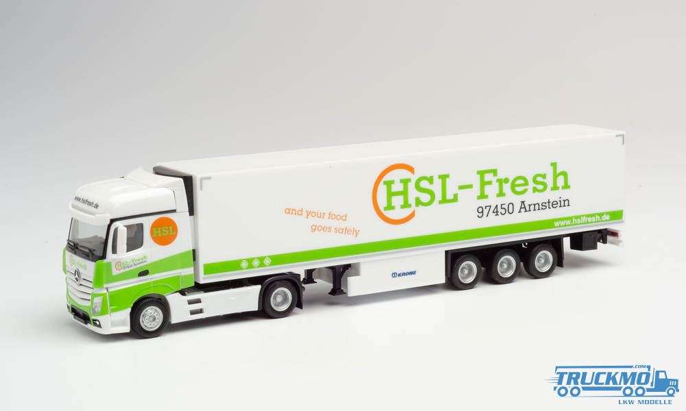 Herpa HSL Fresh Mercedes Benz Actros Bigspace refrigerated box semitrailer 942 263