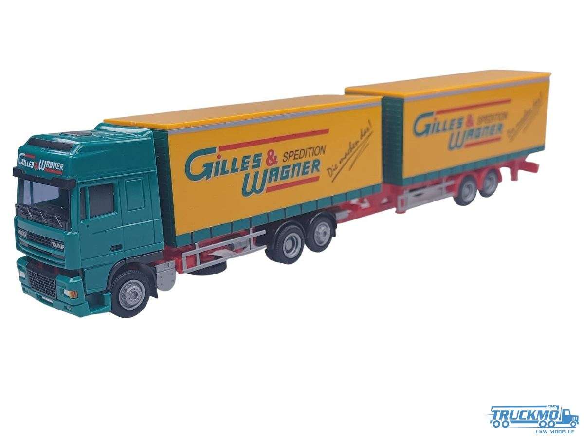 AWM Gilles &amp; Wagner DAF XF 95 SSC curtainside trailer 76040