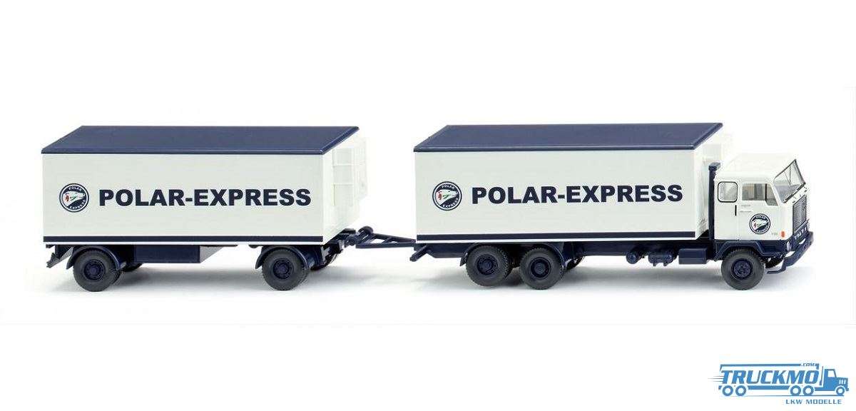 Wiking Polarexpress Volvo F88 reefer box truck-trailer 045704