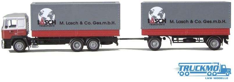 AWM Lasch MAN Steyr Flatbed trailer truck 54062