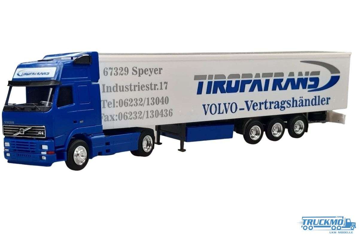 AWM Tiropatrans Volvo FH XL Gardinenkoffersattelzug 75952