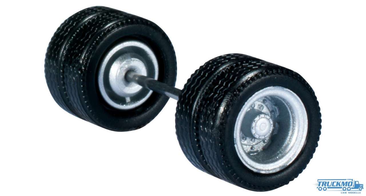 Herpa Wheelset for Lowliner silver drive axle 690901b