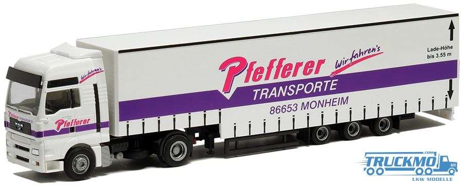 AWM Pfefferer Transporte MAN TG-A XXL jumbo curtain tarpaulin trailer 75834