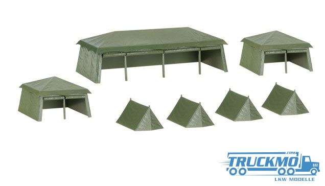 Herpa Military kit tents 7 pieces 745826