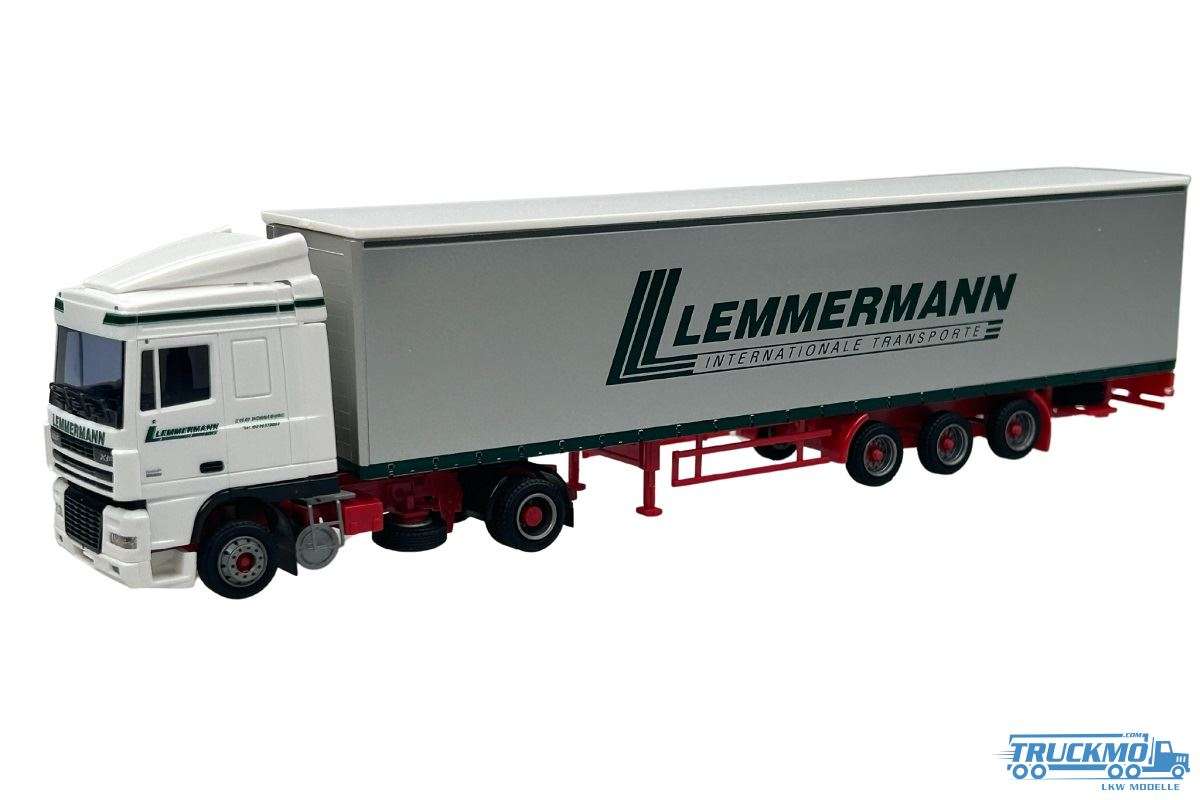 AWM Lemmermann DAF XF95 Space Cab Curtain Box Semitrailer 76260