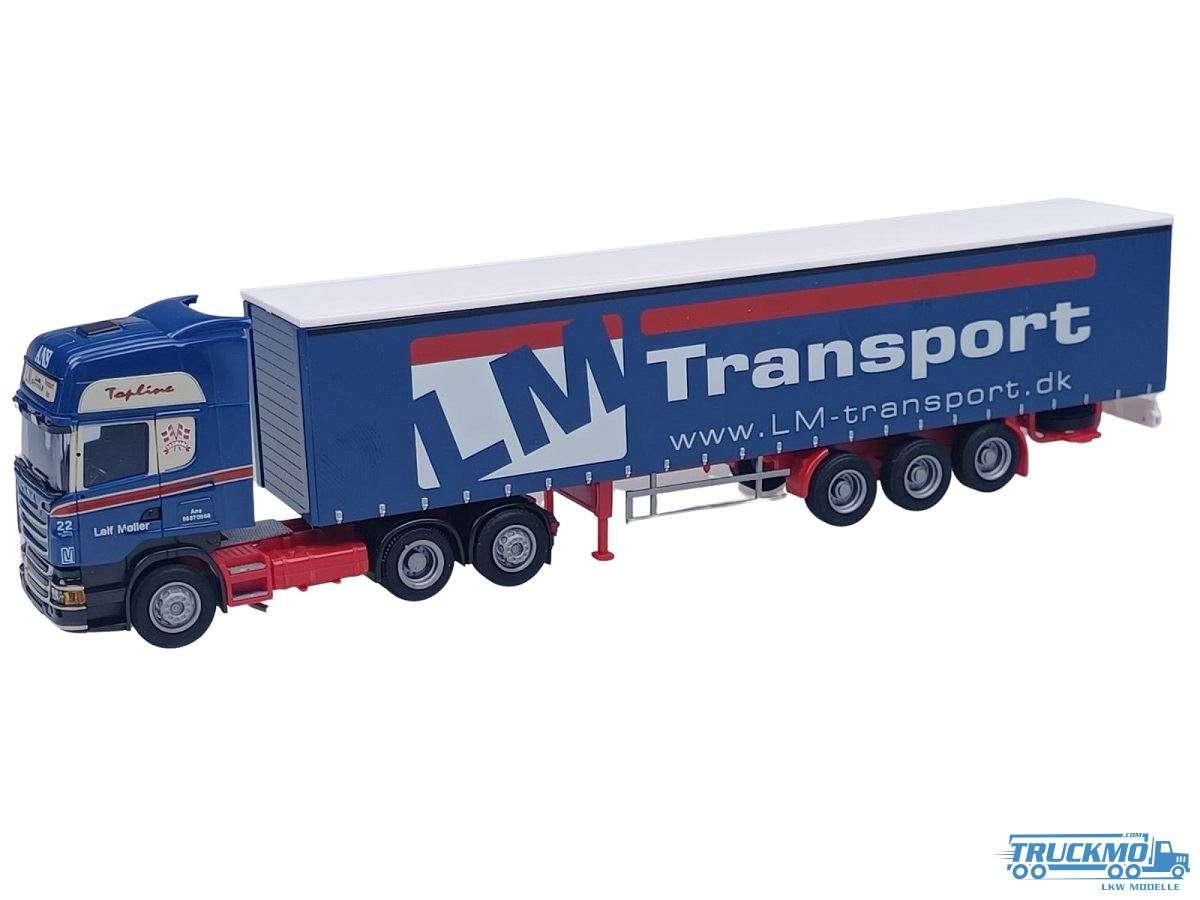 AWM LM Transport Scania R09 Topline curtainside semitrailer 53625
