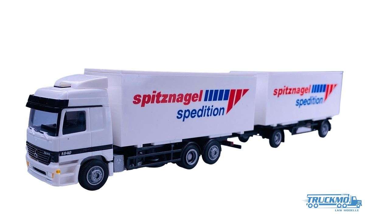 AWM Spitznagel Mercedes Benz Actros L box truck-trailer 76033