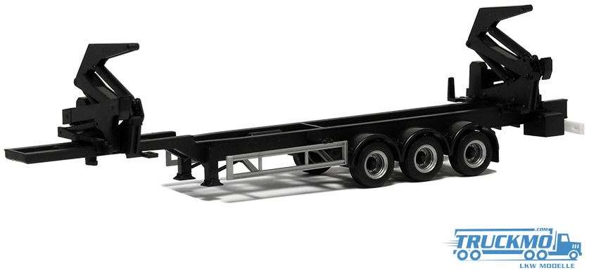 Herpa Hammar Container Sideloader Semi-trailer black 480420
