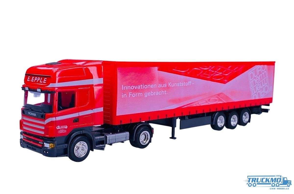 AWM Epple Durotherm Scania 4 Topline tarpaulin box semitrailer 75983