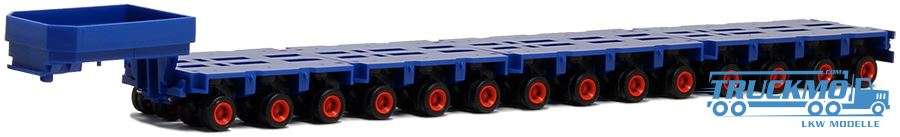 Herpa Goldhofer lowloader THP with gooseneck (blue) 3/3/4/4 axle 671158