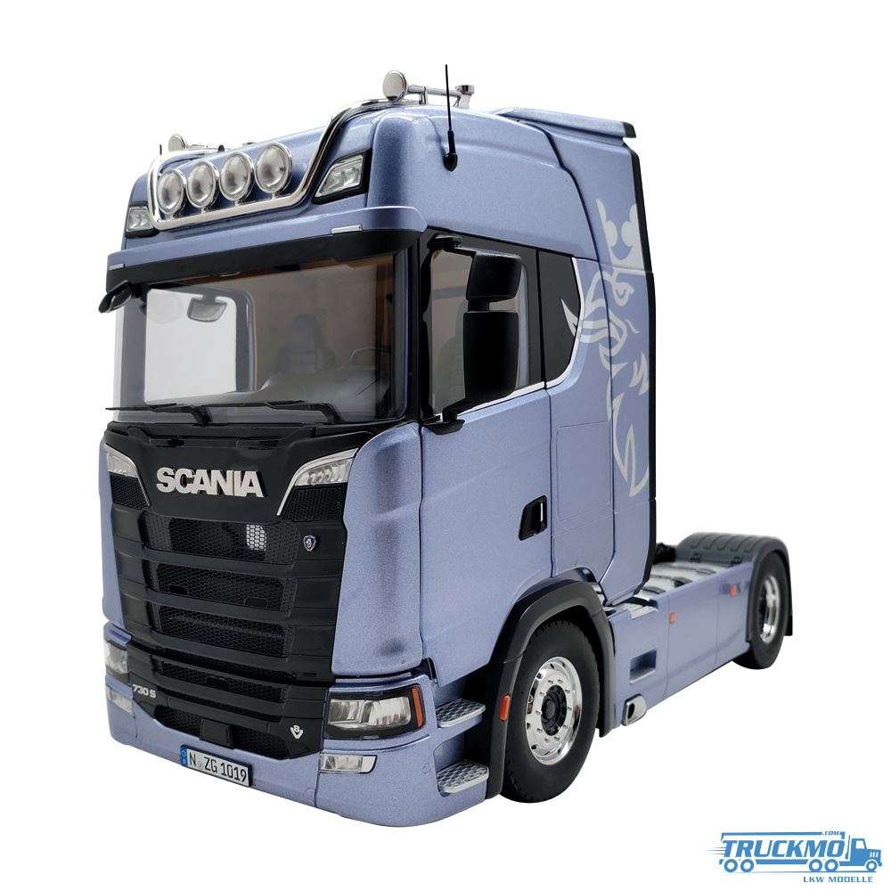 NZG Scania V8 730S fictionblau Dekor 1019/22