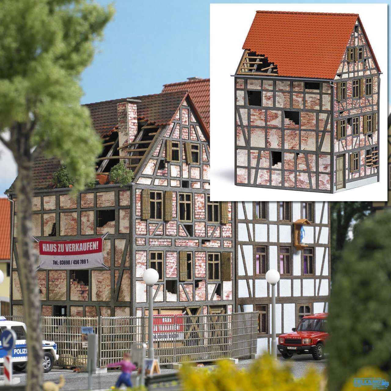 Busch verfallenes Stadthaus 1668