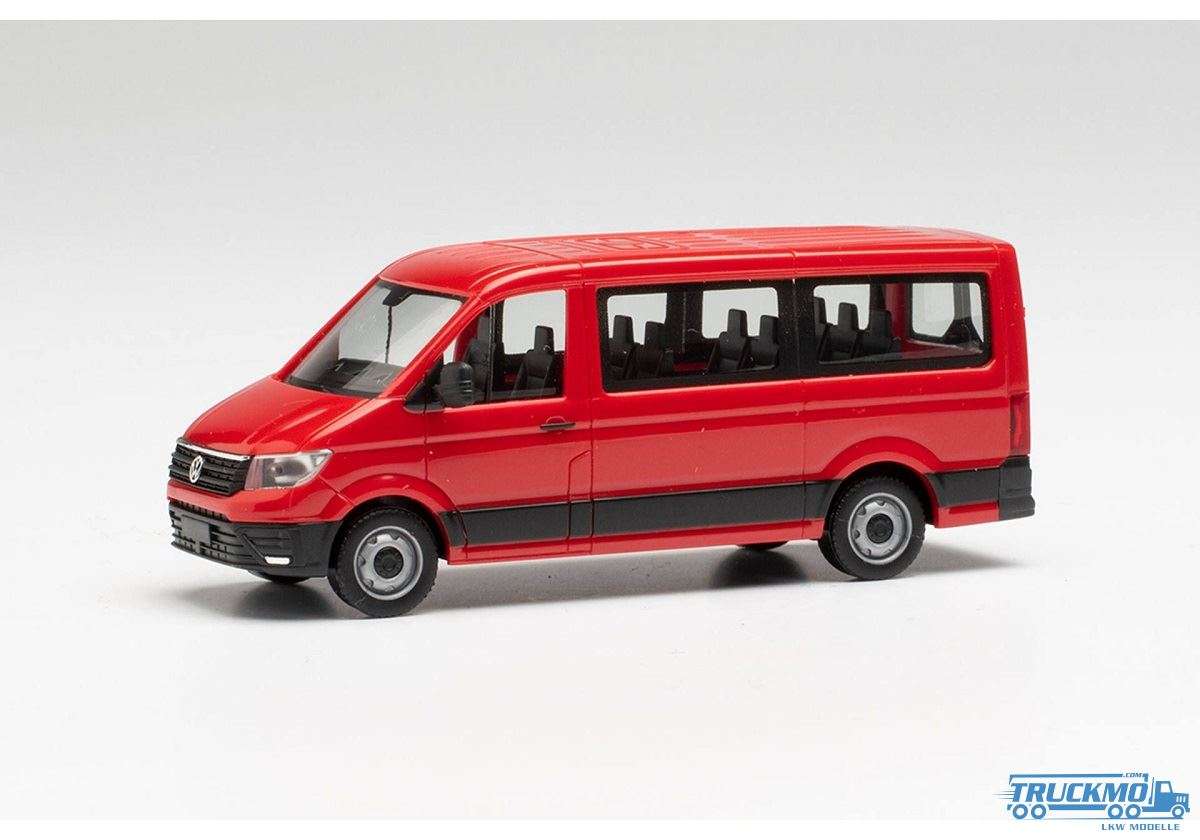 Herpa Volkswagen Crafter Bus Flachdach rot 095846