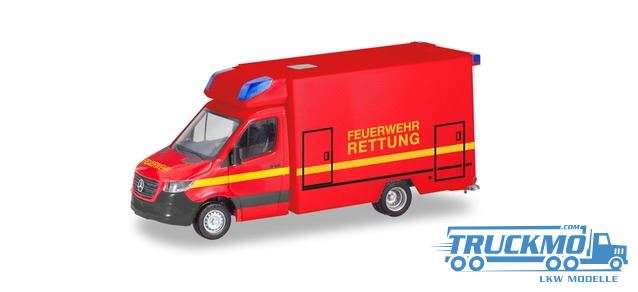 Herpa RTW Feuerwehr Mercedes Benz Sprinter Fahrtec 095037