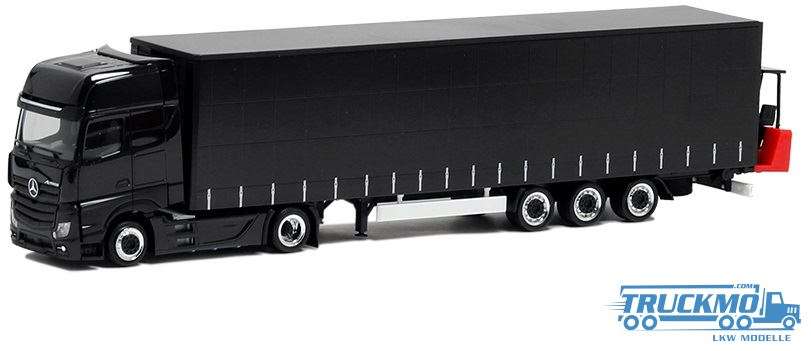 Herpa Mercedes Benz Actros Gigaspace Megatrailer curtainside trailer forklift BM933629
