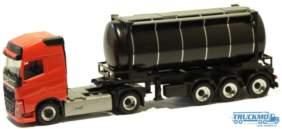 Herpa Volvo Globetrotter FH 24ft tank container trailer BM940771